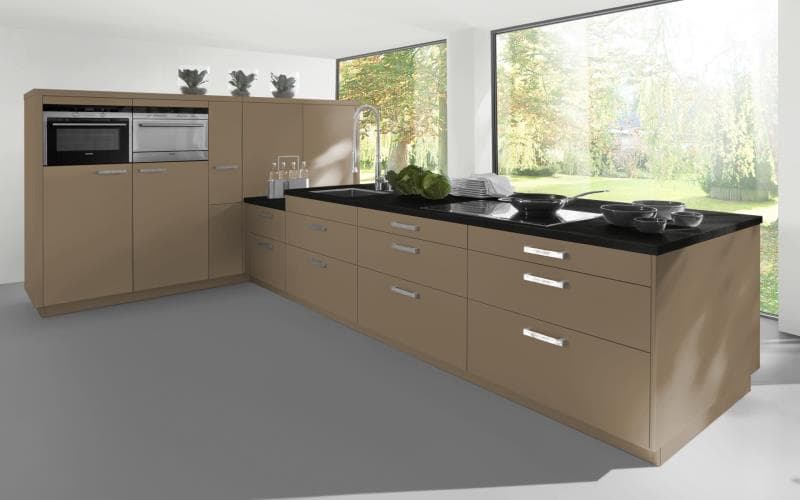 Sorrento Gloss Cappucino Kitchen